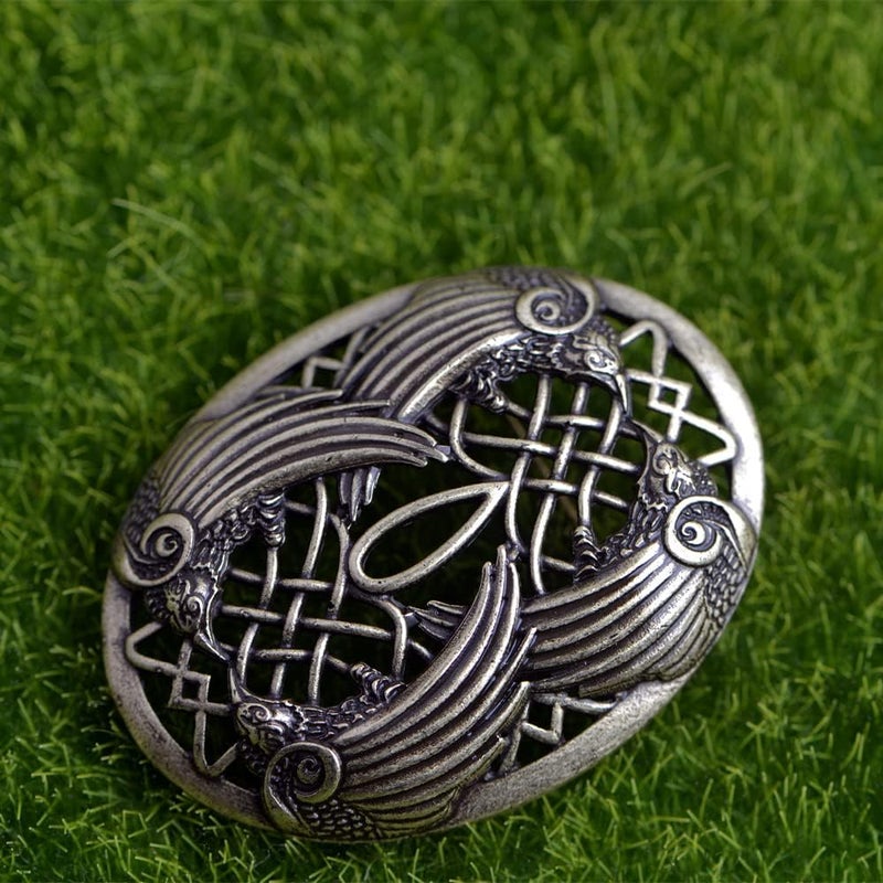 LANGHONG Norse Viking Brooch For Men Turtle Brooch Talisman Jewelry, Gift For Men - Image 3